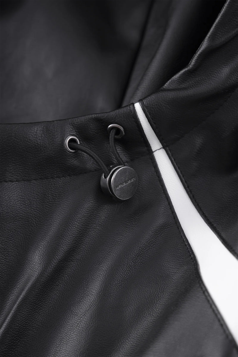 Jackets Leather Track Jacket Black/White | Unknown