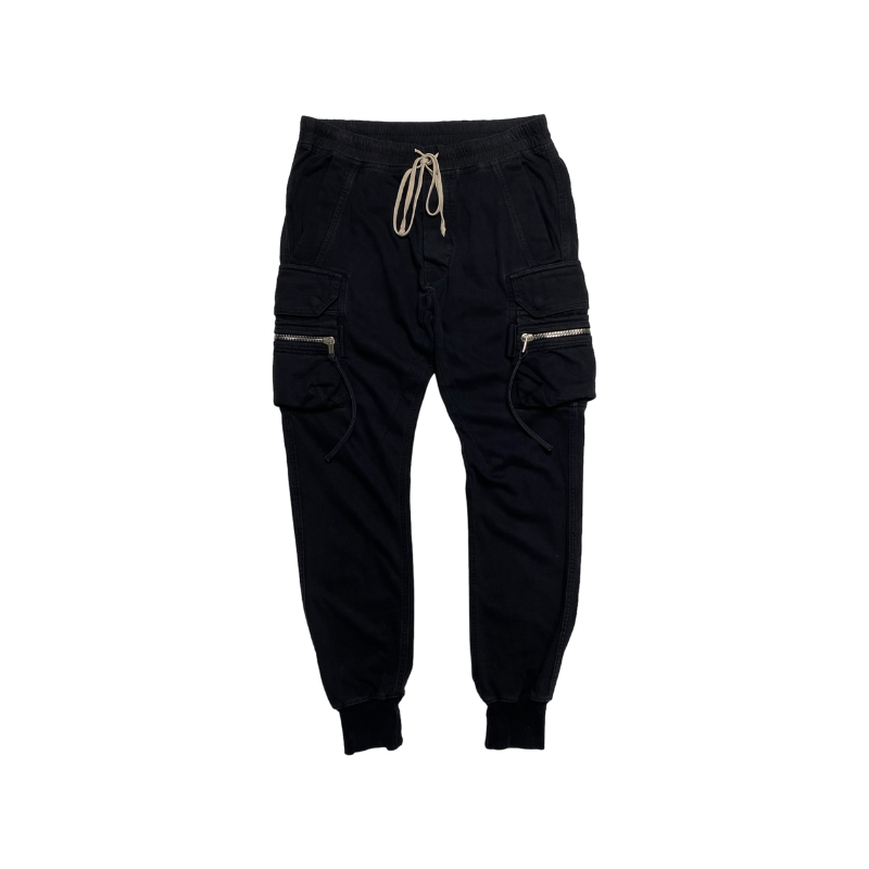 Rick Owens Black Zip Darkshdw Joggers