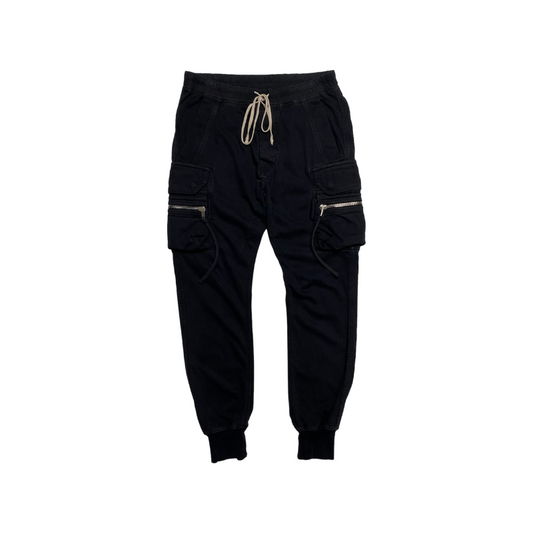 Rick Owens Black Zip Darkshdw Joggers