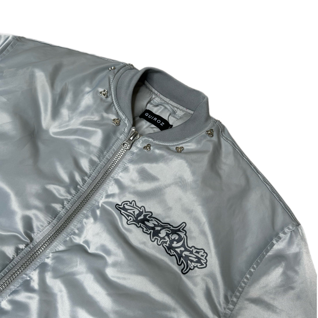 Bomber Jacket QUIROZ 2044® in Silver