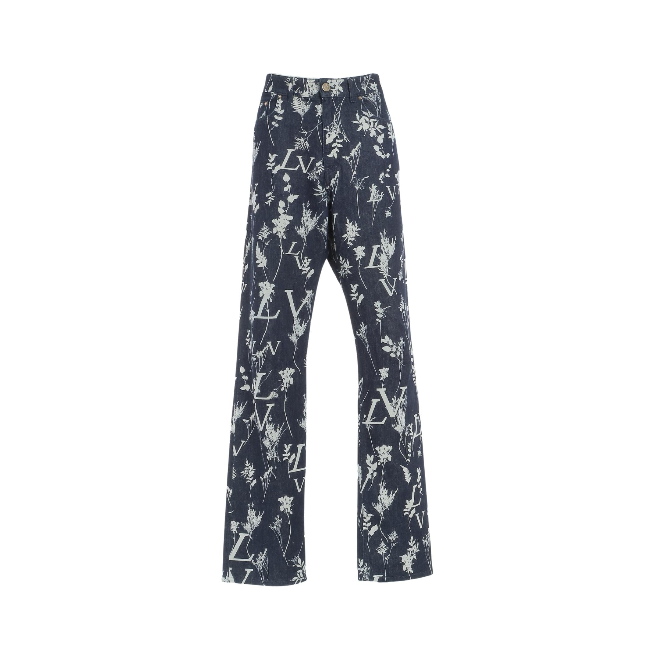 Pantalon LOUIS VUITTON Navy Monogramme