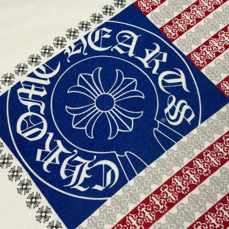 T-shirt White USA Flag | Chrome Hearts