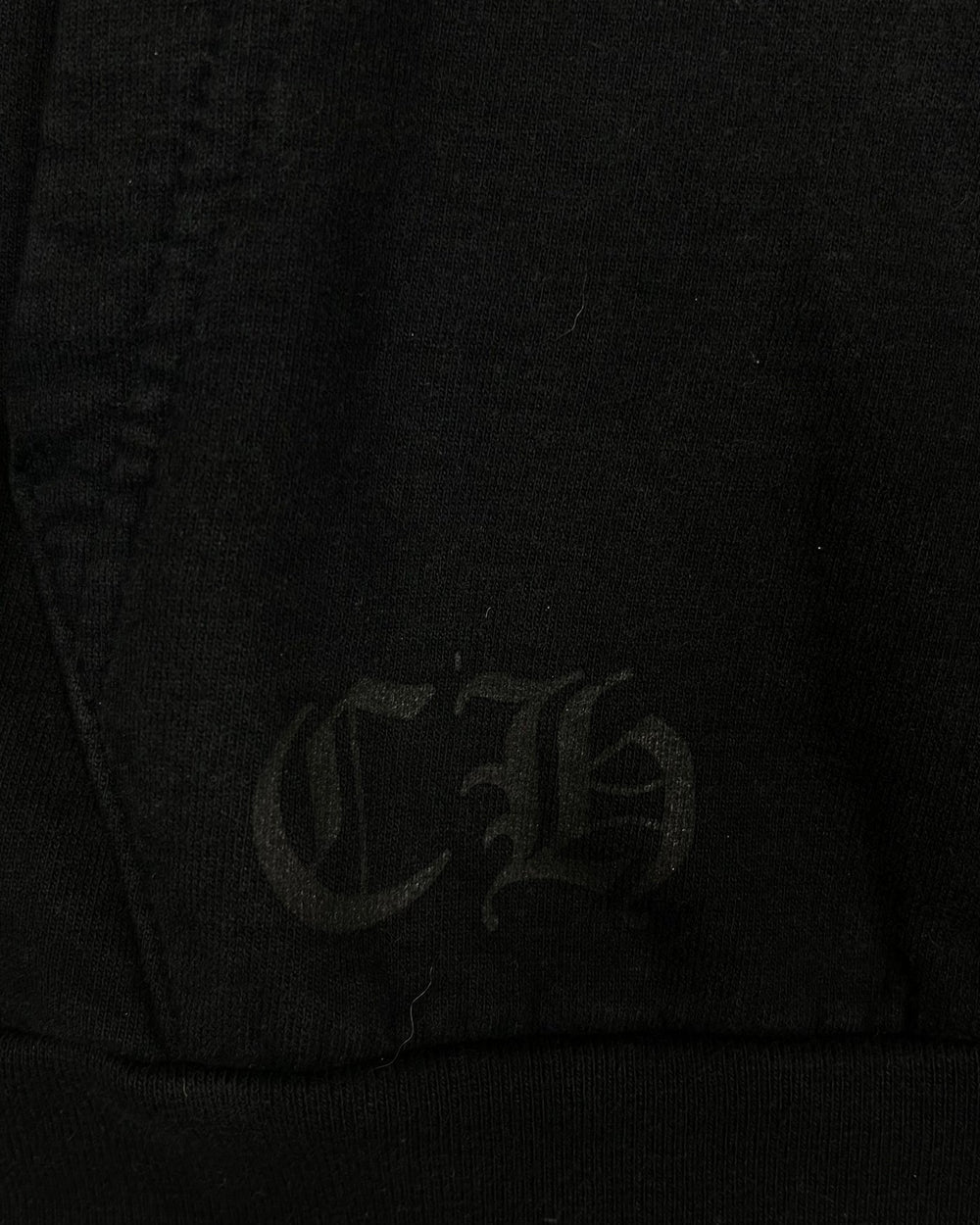 Chrome Hearts Vertical Logo Black Brown Hoodie