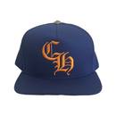 Casquette « CH » bleu marine/orange | Chrome Hearts