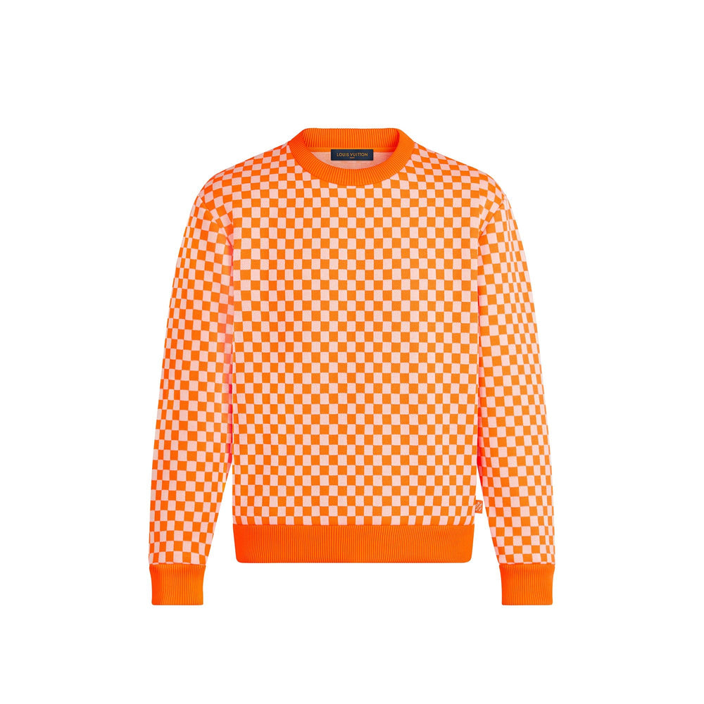 Pull LOUIS VUITTON Orange à Carreaux