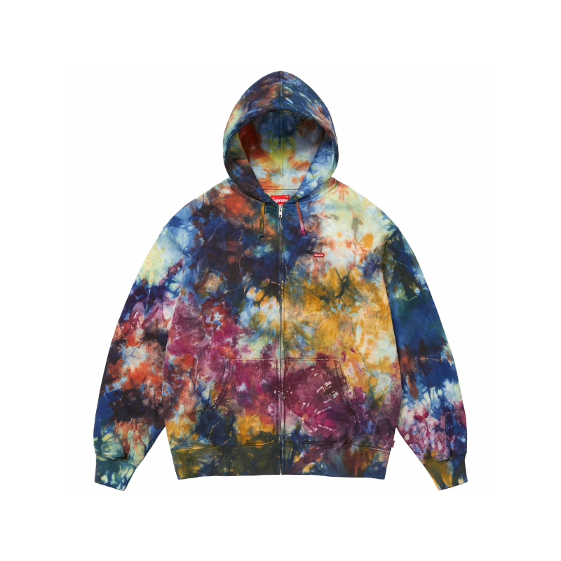 Supreme Overdyed Small Box Zip Up Hooded Sweatshirt