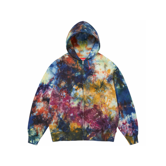 Supreme Overdyed Small Box Zip Up Hooded Sweatshirt