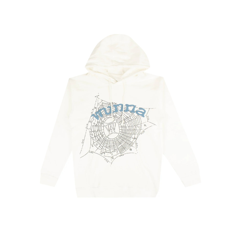 Sweat à capuche Spiderweb « Blanc » x Gunna Wunna | Spider