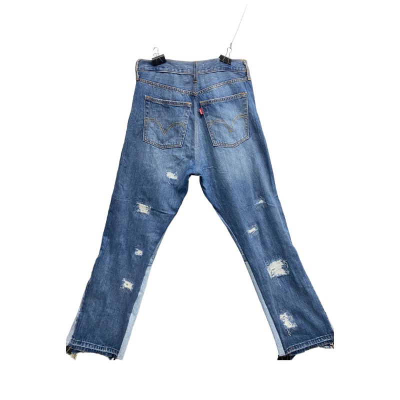 Jean CLUB D'ART SAUVAGE Levi's bleu taffé