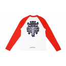 Longsleeve Baseball Dagger Red White | Chrome Hearts