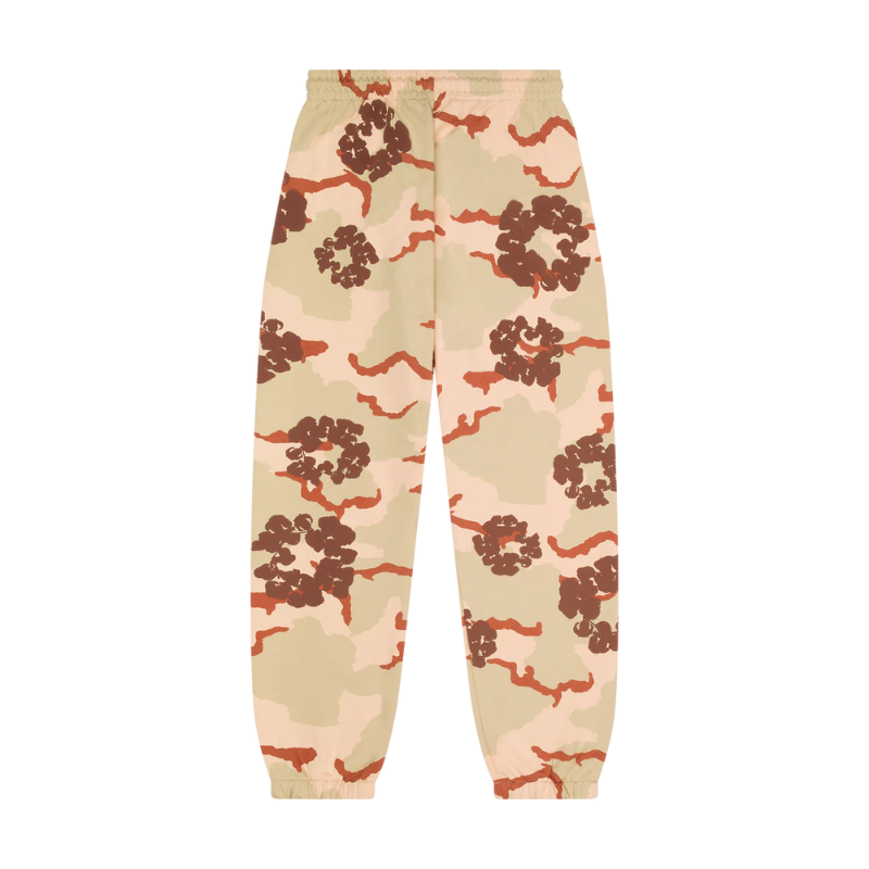 Joggers Tan Camo Cotton Wreath  | Denim Tears