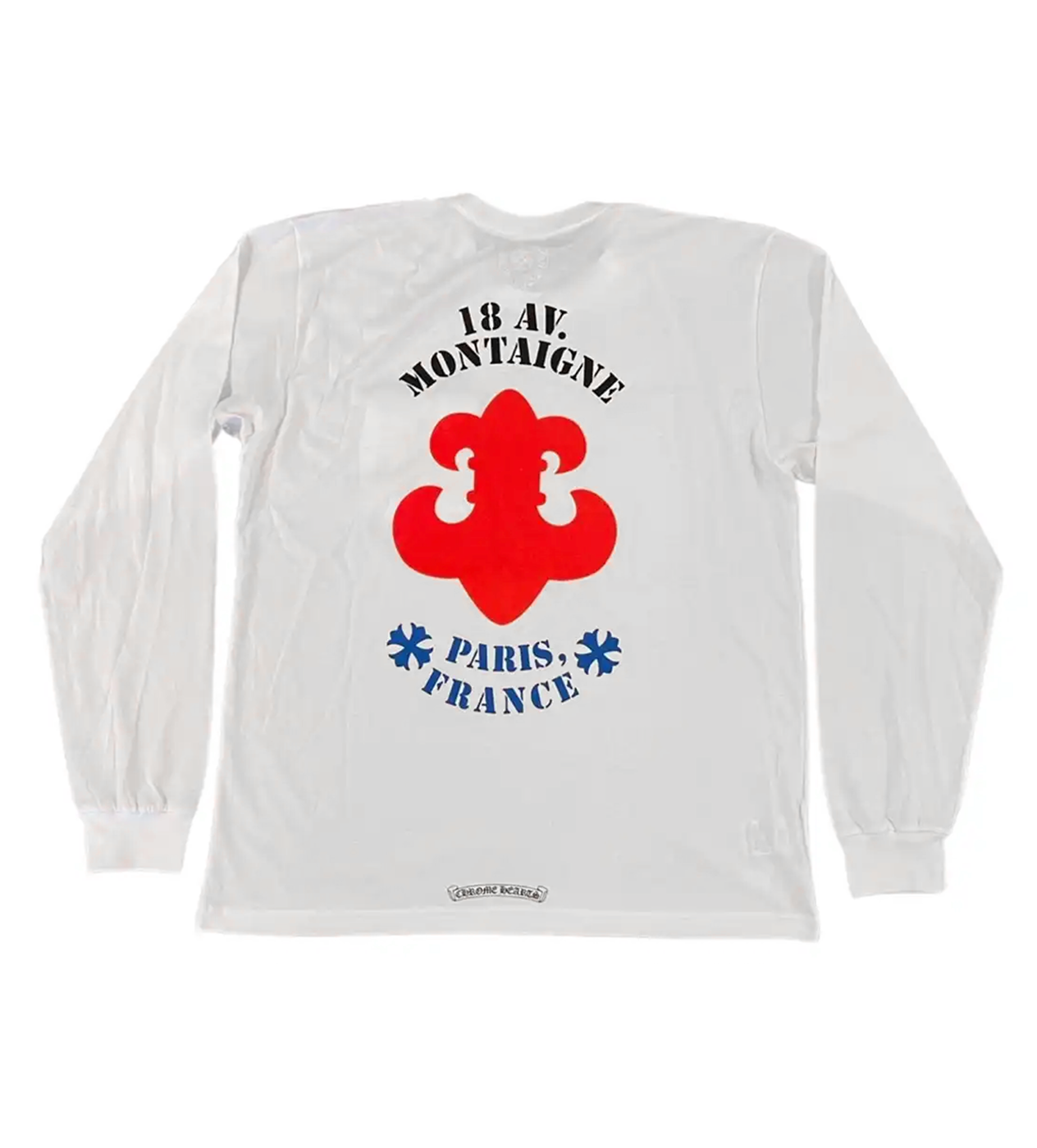 Longsleeve Avenue Montaigne White | Chrome Hearts