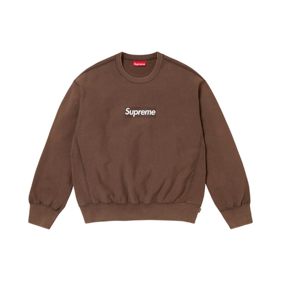 Crewneck Box Logo Brown SS25 | Supreme