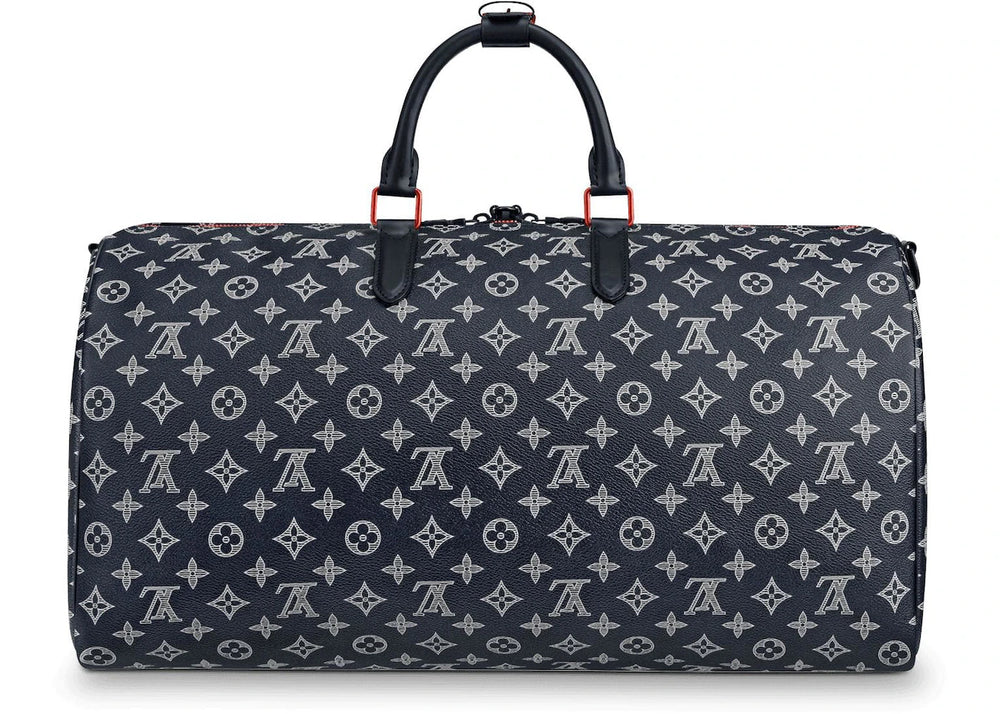 Louis Vuitton Keepall Bandouliere Monogram Upside Down Ink 50 Navy