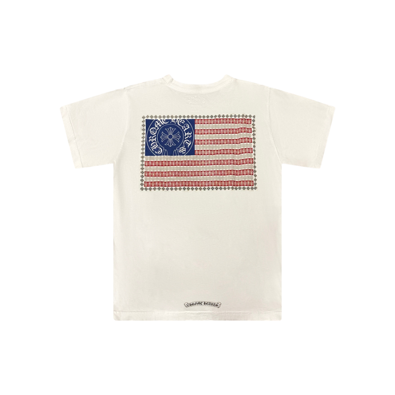 T-shirt White USA Flag | Chrome Hearts