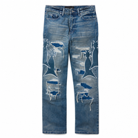 Jeans Blue Patch | WhoDecidesWar, Hype clothes, view 2