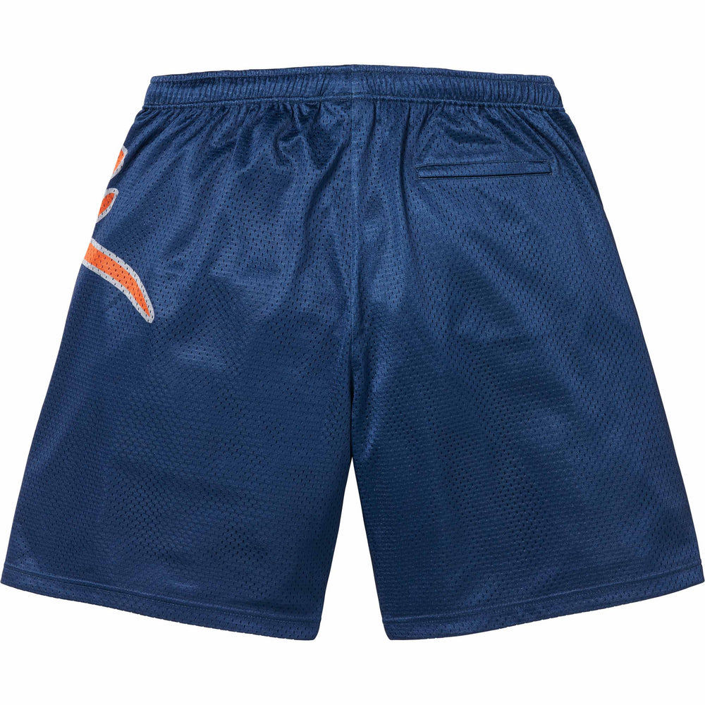 Supreme Big Script Mesh Short Blue