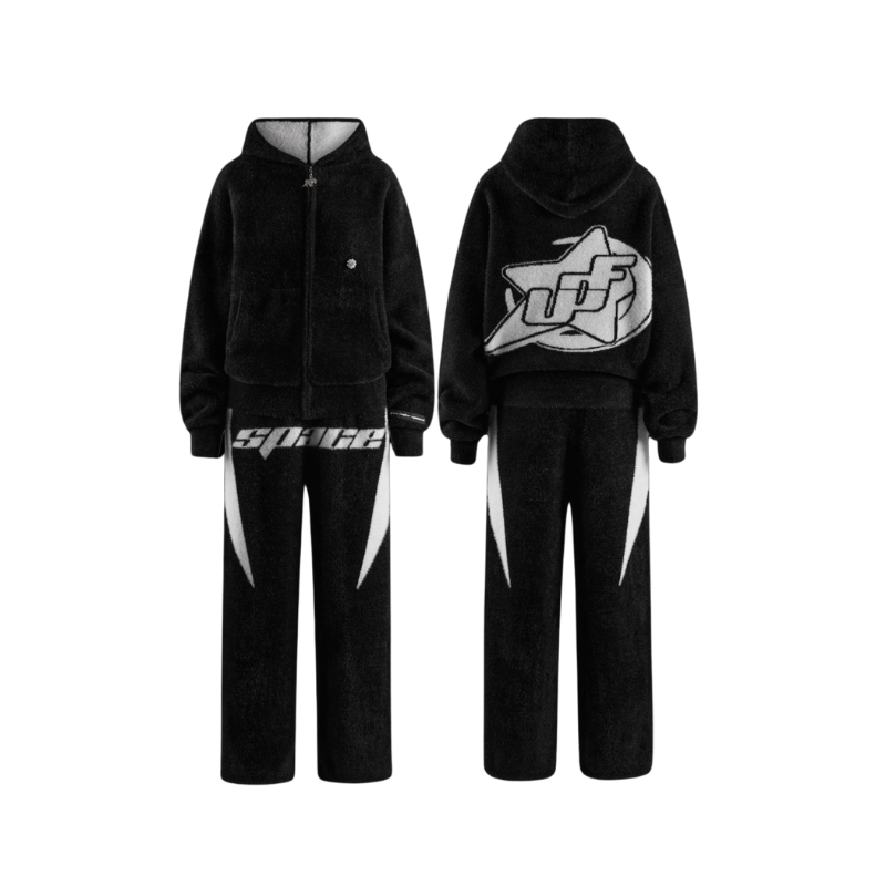 Zip Hoodie Black White | UNDEFINED