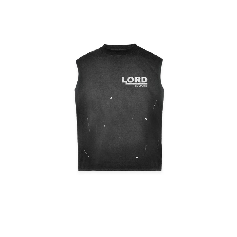 Sleeveless Archive Cut Off Vintage Black | Lord Culture