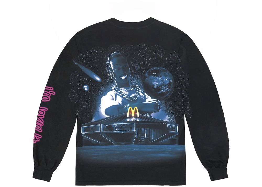 Travis Scott x McDonald’s Action Figurine Space L/S T-Shirt Noir