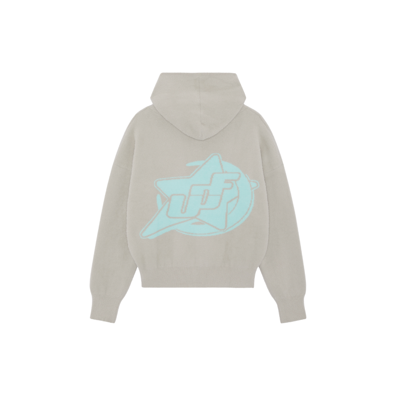 Zip Hoodie Grey Blue Neon | UNDEFINED