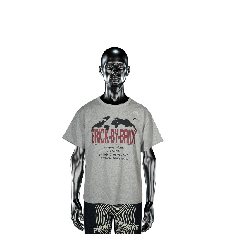 T-shirt Brick Hotline Heather Grey℗  | Pierre Bassene