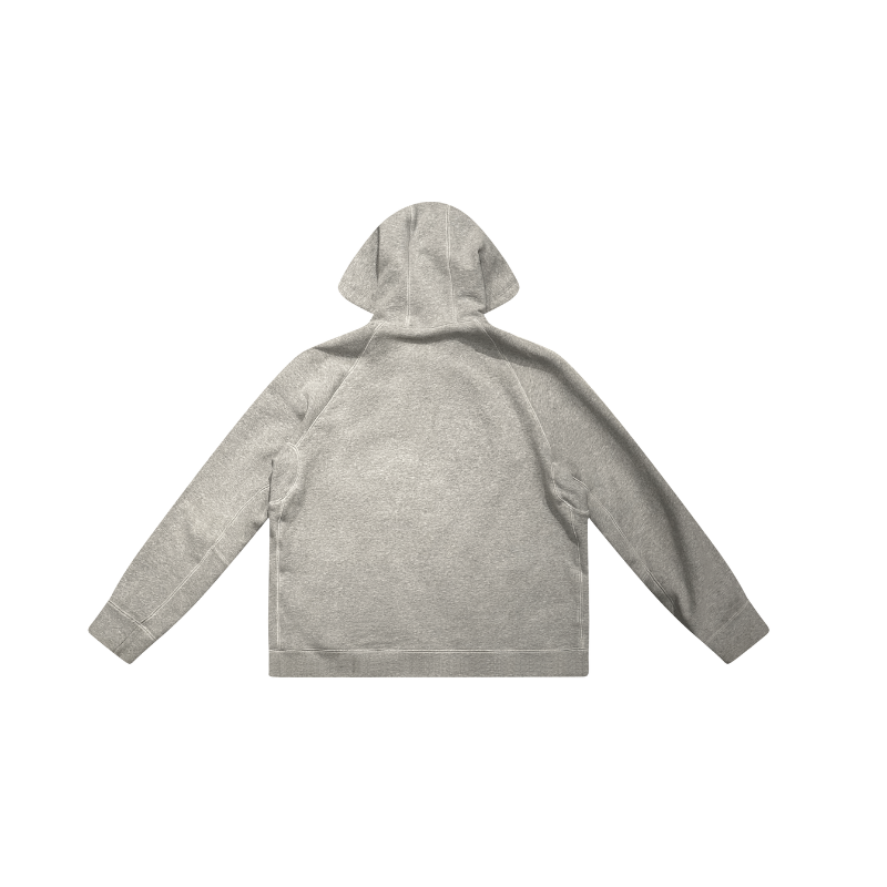 Hoodie Leather Patch Fuck You – Grey | Chrome Hearts