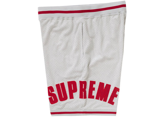 Mesh Shorts Baseball Grey Red | Supreme
