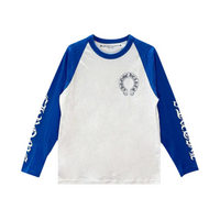 Longsleeve Baseball Blue | Chrome Hearts