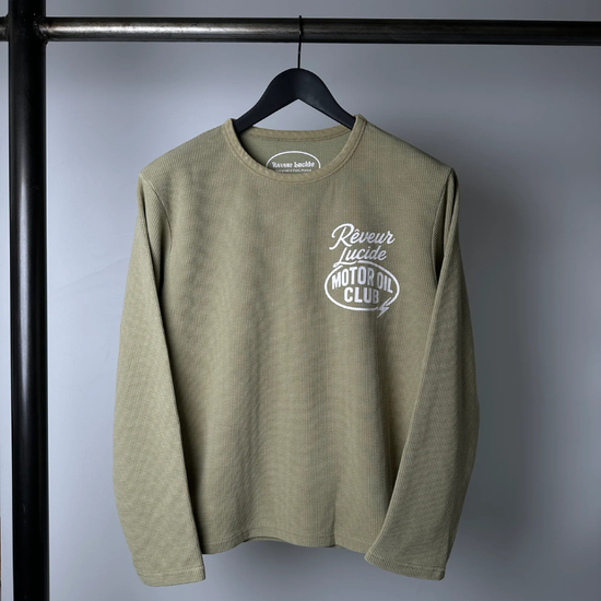 Longsleeve Thermal Motor Oil Amber Fade | Reveur Lucide