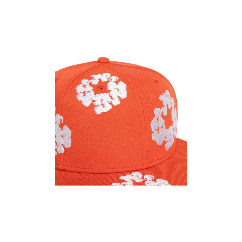 Cap Orange Denim Tears New Era Couronne de Coton 59/50