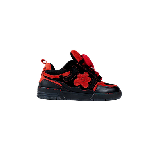 Hi-top Black Red Motor | Flower Instincts