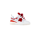Hi-top White Red Motor | Flower Instincts