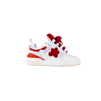 Hi-top White Red Motor | Flower Instincts