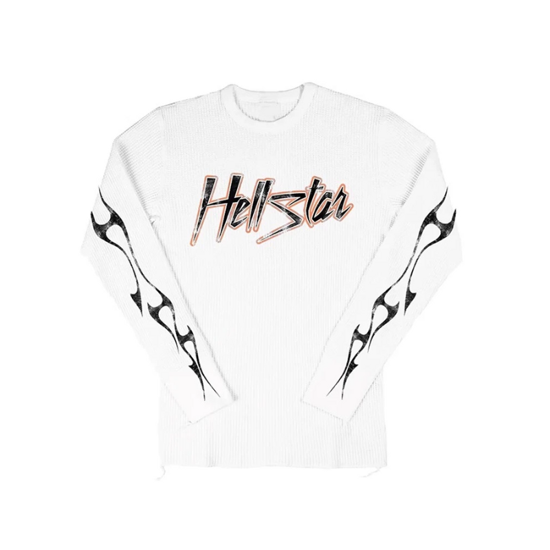 Longsleeve White "road to paradise" | Hellstar