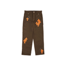 Denim Pants Carpenters Cross Patch Brown Orange | Chrome Hearts, view 3