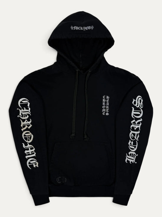Hoodie Black Logo front | Chrome Hearts