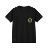 T-shirt Black Horseshoe Neon | Chrome Hearts