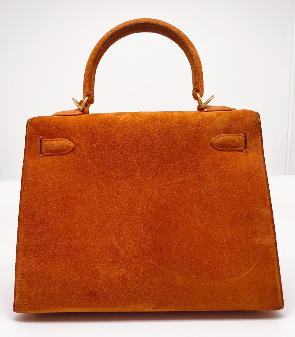 Sac a main HERMES Kelly 25 cm en veau Doblis