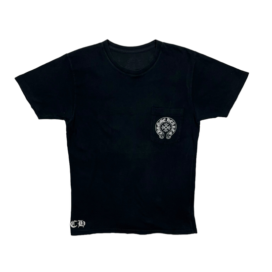 T-shirt Black Horseshoe Logo | Chrome Hearts