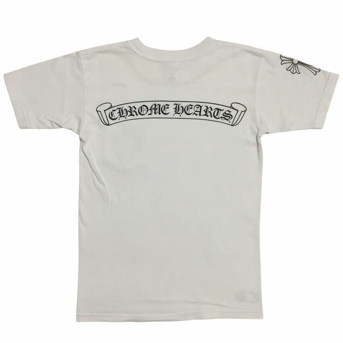 Tee CHROME HEARTS White Horseshoes Pocket Logo Vintage