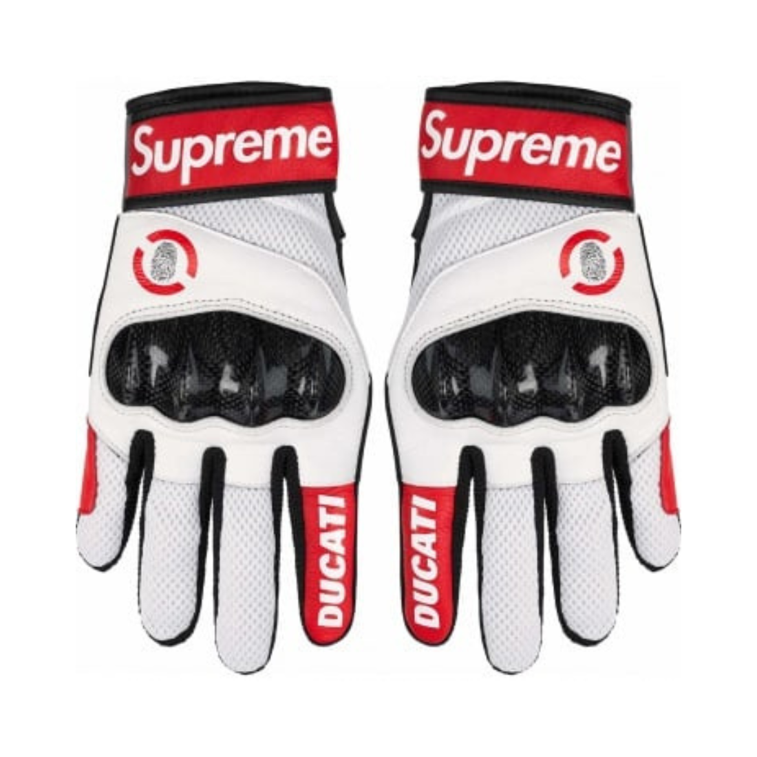 Gloves Red & White | Supreme  x Ducati