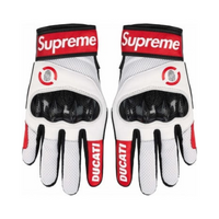 Gants rouges et blancs | Supreme x Ducati