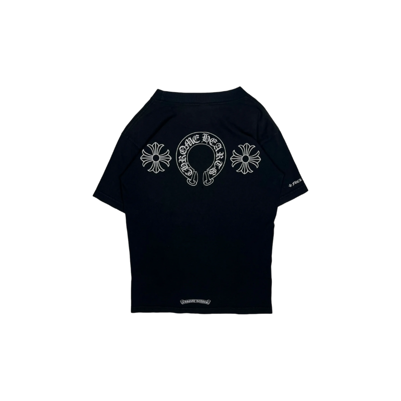 Chrome Hearts Black Cross Horseshoe Logo Tee (2)