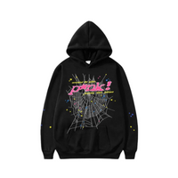 Hoodie P*nk 'Black' | Sp5der