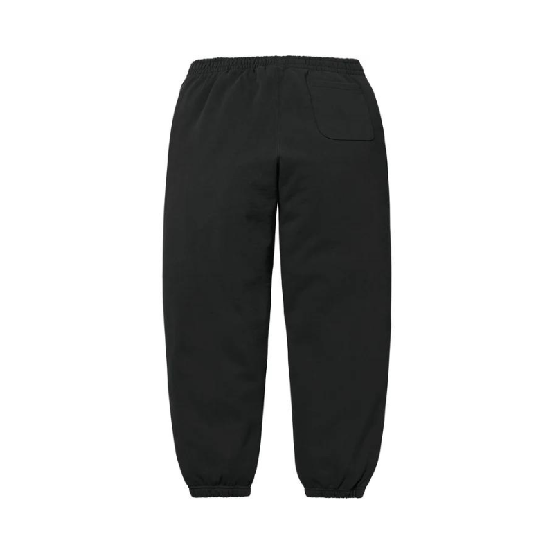 SUPREME Satin Appliqué Sweatpant Noir