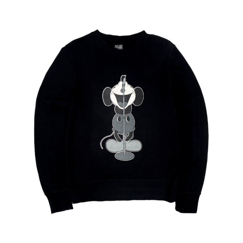 Crewneck Black Mickey Mouse | NUMBER (N)INE