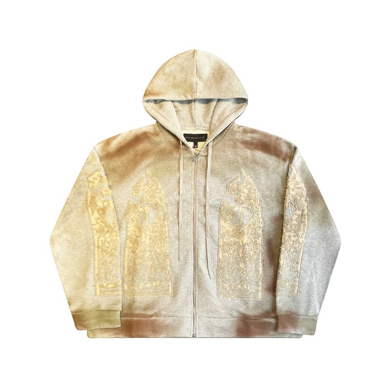 Zip Hoodie Signature Mechanic Vintage Grey | WhoDecidesWar