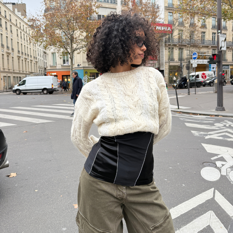 Knitwear Lace Cable White | Vaillant Studio