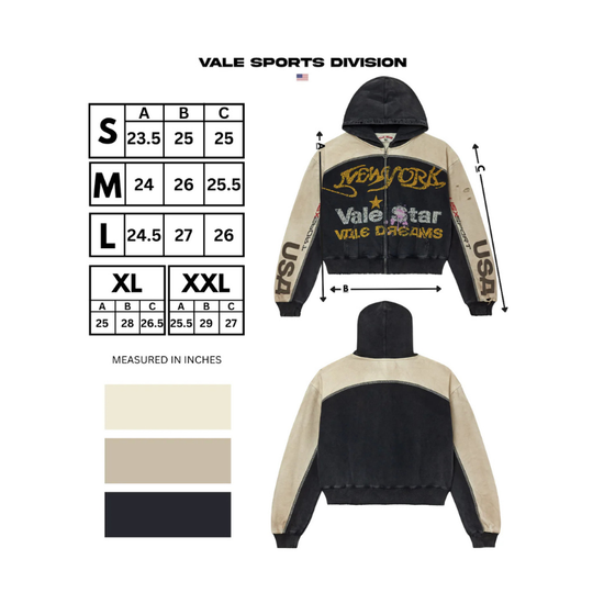 Zip Hoodie Star New York | Vale Lives
